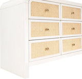 Siena Dresser – Elevate Your Bedroom with Elegant Cane Drawers and Stunning Ash Veneer Finish
