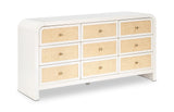 Siena Dresser – Elevate Your Bedroom with Elegant Cane Drawers and Stunning Ash Veneer Finish