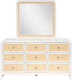Siena Dresser – Elevate Your Bedroom with Elegant Cane Drawers and Stunning Ash Veneer Finish