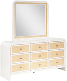 Siena Dresser – Elevate Your Bedroom with Elegant Cane Drawers and Stunning Ash Veneer Finish
