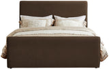 Sloan Velvet Bed: Luxurious Contemporary Design with Curved Headboard for Stunning Bedroom Makeover