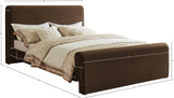 Sloan Velvet Bed: Luxurious Contemporary Design with Curved Headboard for Stunning Bedroom Makeover