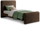 Sloan Velvet Bed: Luxurious Contemporary Design with Curved Headboard for Stunning Bedroom Makeover