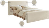 Sloan Velvet Bed: Luxurious Contemporary Design with Curved Headboard for Stunning Bedroom Makeover