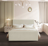 Sloan Velvet Bed: Luxurious Contemporary Design with Curved Headboard for Stunning Bedroom Makeover