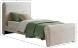 Sloan Velvet Bed: Luxurious Contemporary Design with Curved Headboard for Stunning Bedroom Makeover