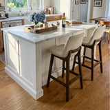 South 28.5" Modern Upholstered Bar Stool (Set of 2)