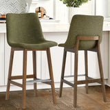 South 28.5" Modern Upholstered Bar Stool (Set of 2)