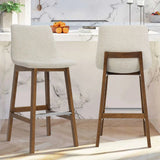 South 28.5" Modern Upholstered Bar Stool (Set of 2)