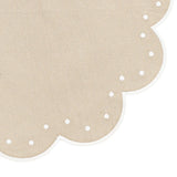 Polka Dot Placemats - Light Beige