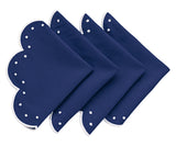 Navy and White Trim Placemats