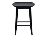 Hilton 24" Backless Counter Stool, Black
