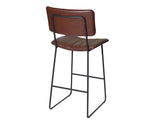 Tribeca 24" Commercial Grade Counter Stool, Cordovan Vegan Leather