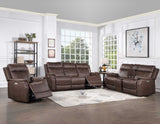 Valencia Dual-Power Leatherette Recliner, Walnut