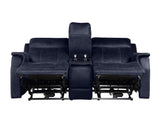 Valencia 3-Piece Dual-Power Ocean Blue Reclining Set (Sofa, Loveseat & Chair)
