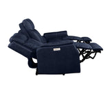 Valencia 3-Piece Dual-Power Ocean Blue Reclining Set (Sofa, Loveseat & Chair)