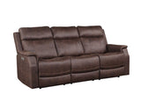 Valencia 3-Piece Dual-Power Walnut Reclining Set (Sofa, Loveseat & Chair)