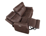 Valencia 3-Piece Dual-Power Walnut Reclining Set (Sofa, Loveseat & Chair)