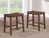 Westlake 5-Pack Counter Set, Brown (Counter Table & 4 Counter Stools)