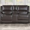 Alexandria Leather Power Reclining, Chocolate
