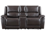 Alexandria 3-Piece Leather Reclining Set Sofa, Loveseat, Recliner, Chocolate
