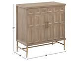 Arun Solid Wood 2-Door Accent Cabinet