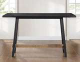 Aubrey 5-Piece 59.5" Counter Dining Set, Black Finish