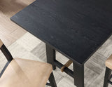 Aubrey 24" Counter Chair, Camel Vegan Leather with Black wood finish