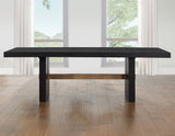 Aubrey Black 7-Piece 78-96" Dining Set