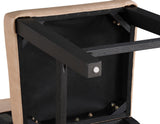 Aubrey 5-Piece 59.5" Counter Dining Set, Black Finish