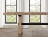Aubrey 78-96" Table w/18-inch Leaf, Waxed Driftwood