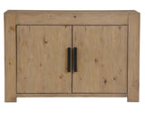 Aubrey Waxed Driftwood 7-Piece 78-96" Dining Set