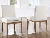 Aubrey Waxed Driftwood 7-Piece 78-96" Dining Set
