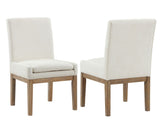 Aubrey Waxed Driftwood 7-Piece 78-96" Dining Set