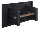 Aubrey 48″ Coffee Table, Black Finish