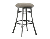 Bali 24" Backless Counter Stool, Swivel, Gray