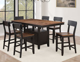 Bermuda 60-80" Storage Counter Table with 20" Leaf
