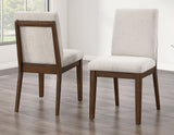Canton 5-Piece 72" Upholstered Side Chair Dining Set