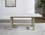 Carena 5-Piece White Marble Dining Set (Table & 4 Side Chairs)