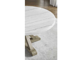Carena 5-Piece 52-inch Round White Marble Dining Set (Table & 4 Side Chairs)