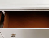 Cassie Illuminating Glam Dresser and Mirror, Shimmering Pearl Finish