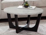 Chrissy 32″ Solid White Marble Top Coffee Table