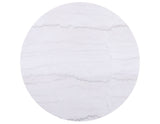 Colvin 3-Piece White Marble Top Table Set, Toffee Finish
