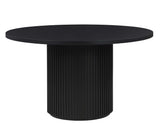 Colvin 5-Piece 52-inch Round Dining Set, Black
