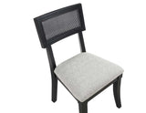 Colvin 5-Piece 52-inch Round Dining Set, Black