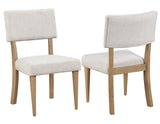 Colvin 5-Piece 52" Round White Marble Dining Set, Toffee Finish
