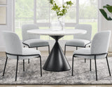 Conrad Upholstered Side Chair with Black Leg