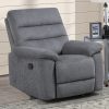 Cozy Glider Recliner, Manual, Gray
