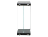 Elaina Chair Side End Table, Glossy Black