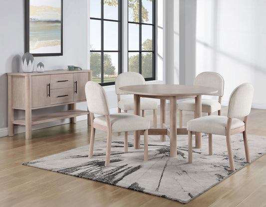 Gabby 5-Piece 48-inch Round Dining Set (Table & 4 Side Chairs)